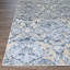 Tapis bleu / gris à motif floral Buehler-22933666