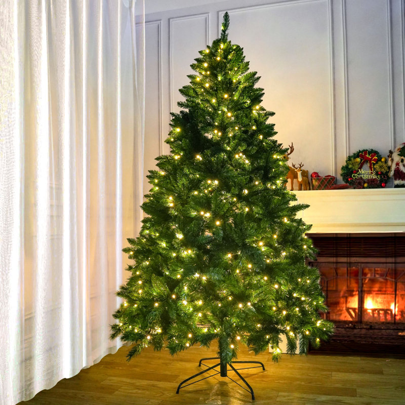 Arbre de Noël illuminé 5 pi avec lumières claires, 7'
