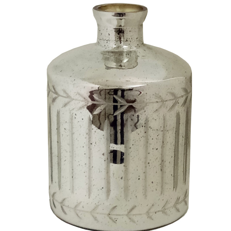 Vase de table en verre Kami, H 10,8 po x l 7,9 po x P 7,9 po