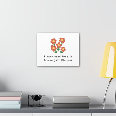 Time To Bloom - Wrapped Canvas Print
