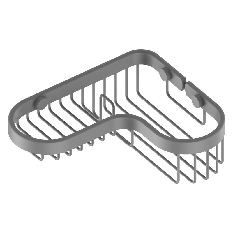 Drill / Screw Shower Caddy, Matte Gray