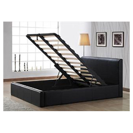 Upholstered Ottoman Storage Bed, Double (4'6)