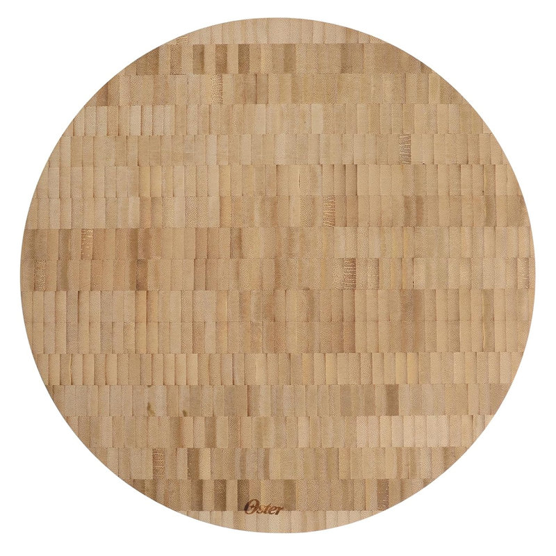 Planche à découper ronde en grain de bambou Oster Capeheart