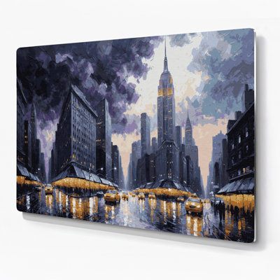 Art mural mauve en cités, villes, New York