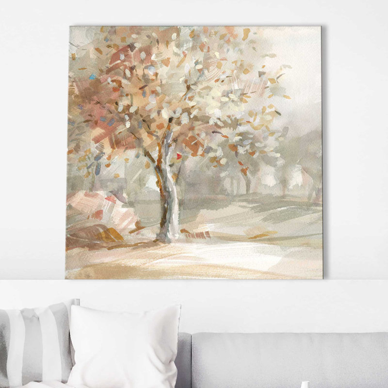 «Golden Day» par Danhui Nai - peinture, L 24 po x H 24 po, Toile tendue