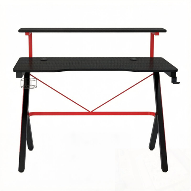 Gaming Desk With Double Desktop