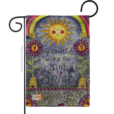 Double Sided 18.5'' H x 13'' W Burlap Flag Set