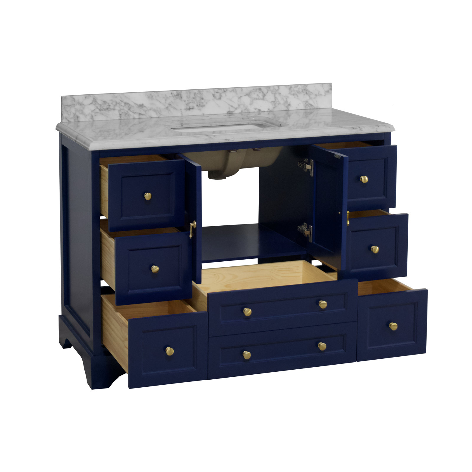 Tilford 48'' Single Bathroom Vanity, Royal Blue