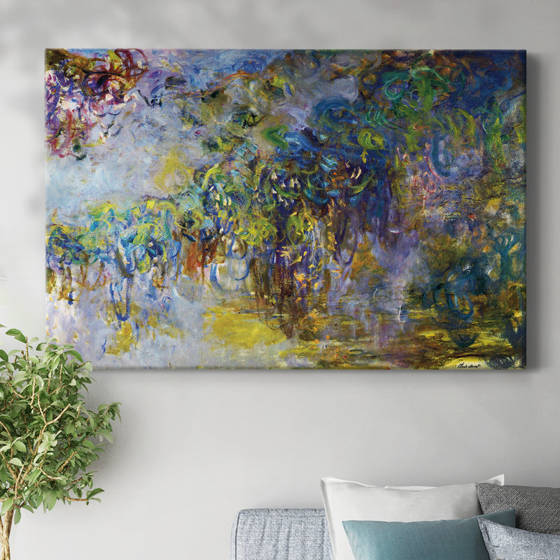 Wisteria [2] par Monet-Gallery, toile tendue, H 12 po x l 18 po