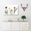 Colourful Tulip Flowers Painting - Wrapped Canvas-56656009
