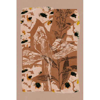 Earthy Floral Collage by Treechild — Floral Wall Art