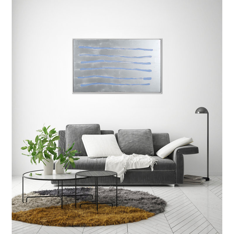 Silver Abstract Print by Robert Robinson