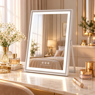 Iron Rectangle Leaning Vanity Mirror