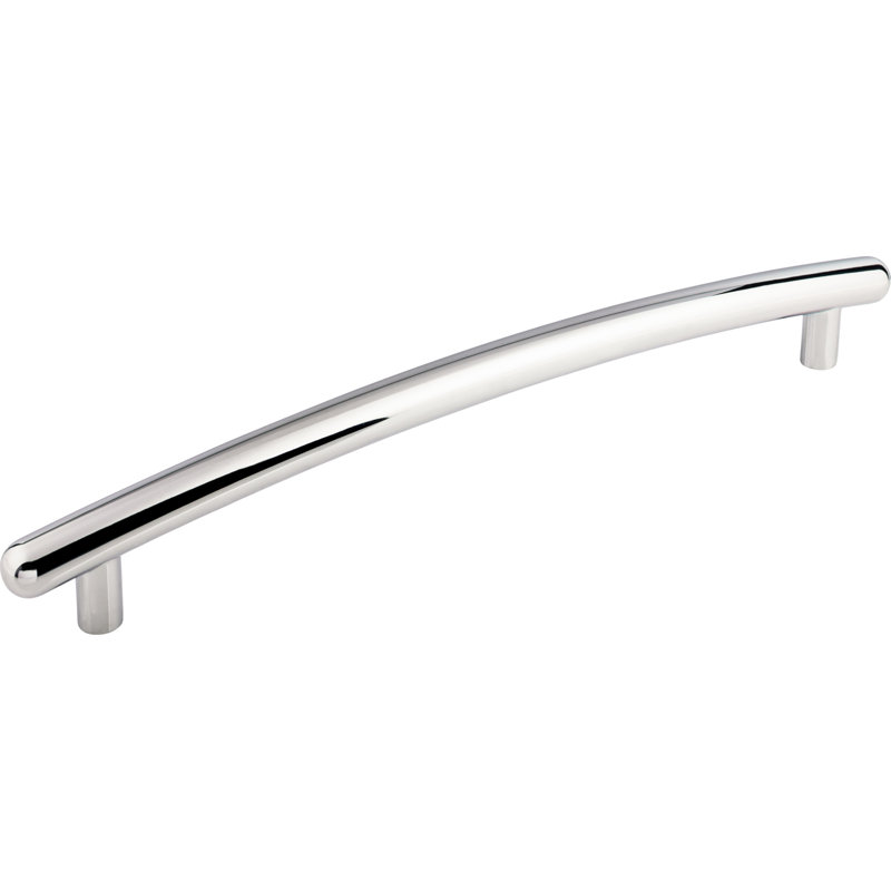 Curved 12" Center to Center Appliance pull, Polished Chrome