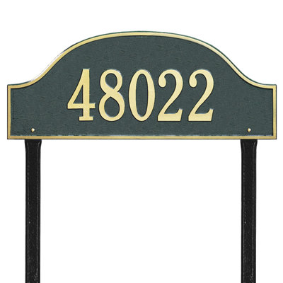 Admiral 1-Line Lawn Address Sign