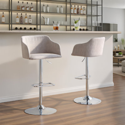 Greely Upholstered Adjustable Bar Stool
