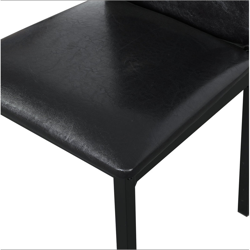 4-piece metal frame dining seats