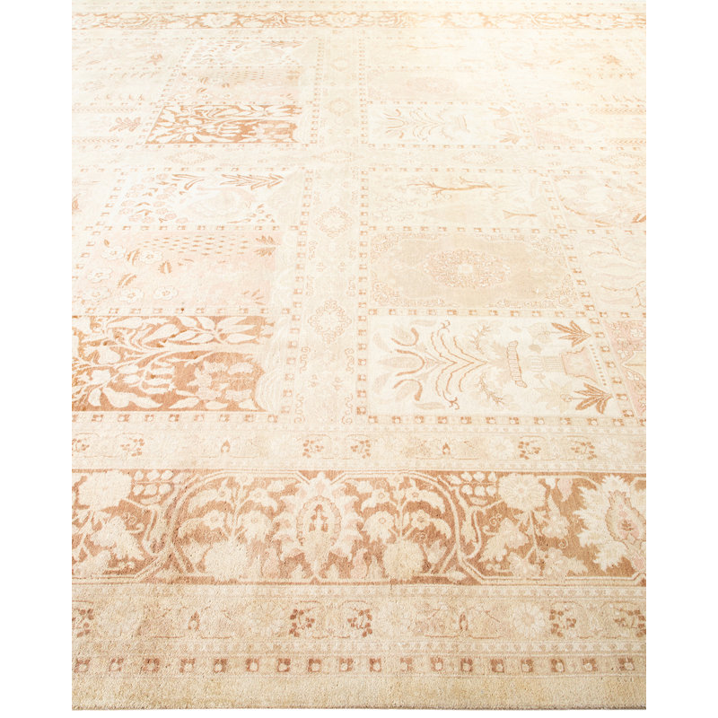 Vernease One-of-a-Kind 10' 3" X 14' 0" 2000s Wool Area Rug in Ivory