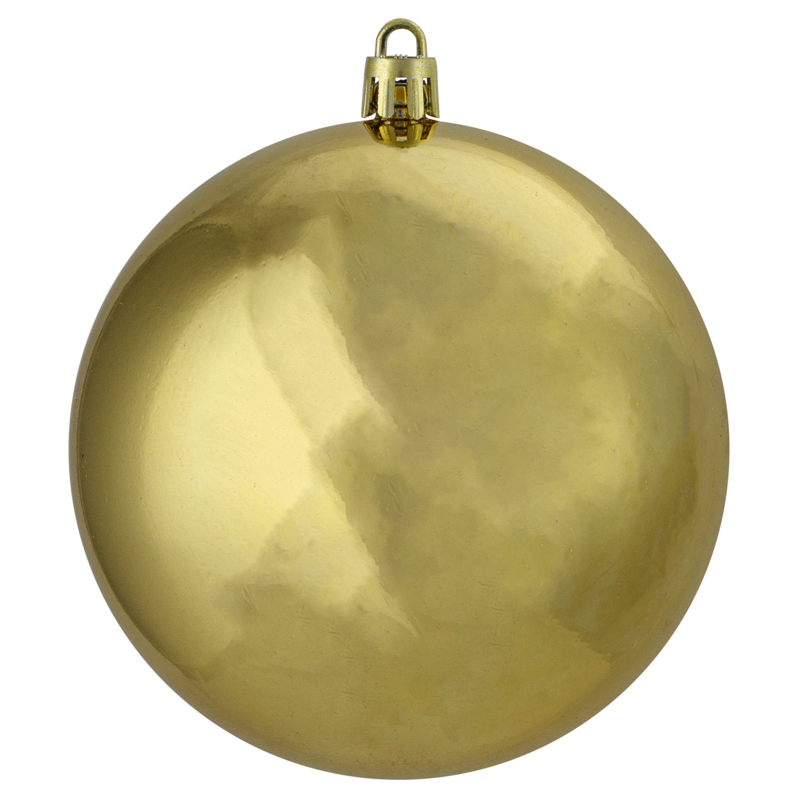 4" Shatterproof Bauble, Vegas Gold