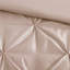 Édredon 7 pièces Blush King - délicate broderie, 2 taies décoratives, 3 coussins, 1 jupe de lit lavable à la machine