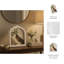 Cadre photo décoratif avec arche ondulée et bordure texturée-517954332