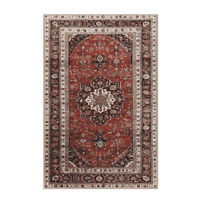 Tapis brun lavable à la machine, Rectangle 2 pi x 3 pi