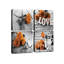 4 Piece Wrapped Canvas Wall Art