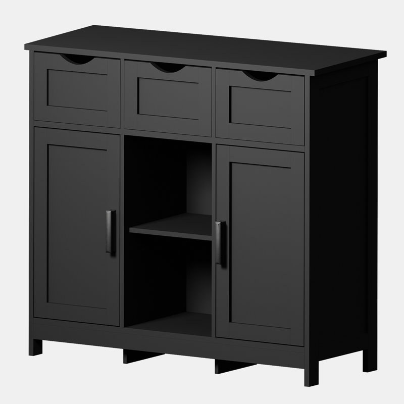 Storage Console Table, Black
