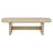 Beige Oak Coastal Rectangular Cocktail Coffee Table