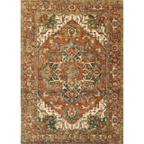 High-Quality Hand-Knotted Rust Area Rug