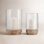 Mango Wood Hurricane Candle Holder