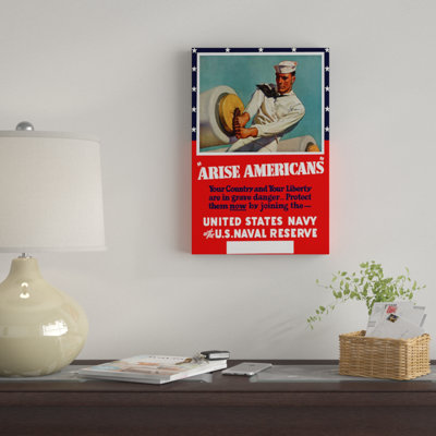 Publicité rétro sur toile «En enrôle dans la marine ou la réserve navale des États-Unis»