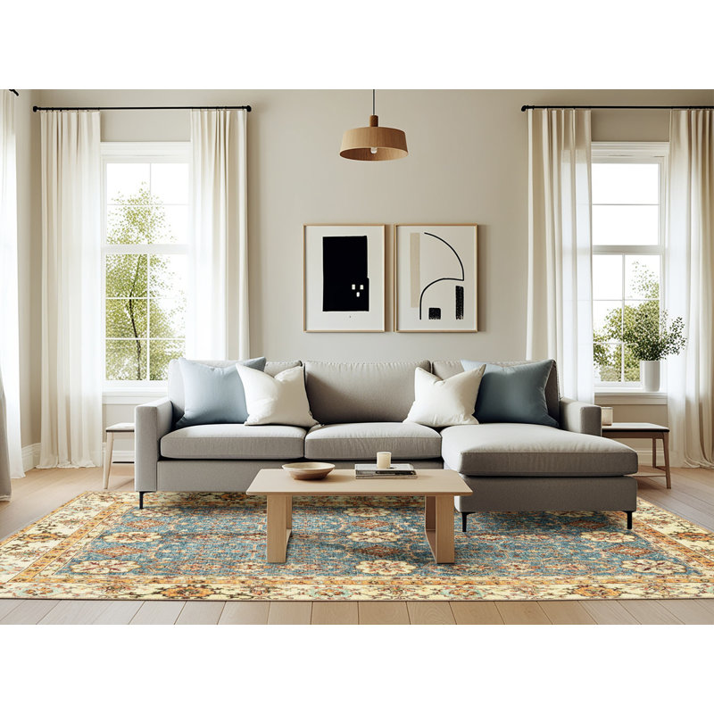 Abstract Indoor Rug, Rectangle 6' x 9'