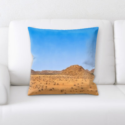 Desert Microsuede Reversible Throw Pillow