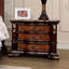 Table de chevet en pierre frittée de style traditionnel 1Pc avec port USB, table de chevet
