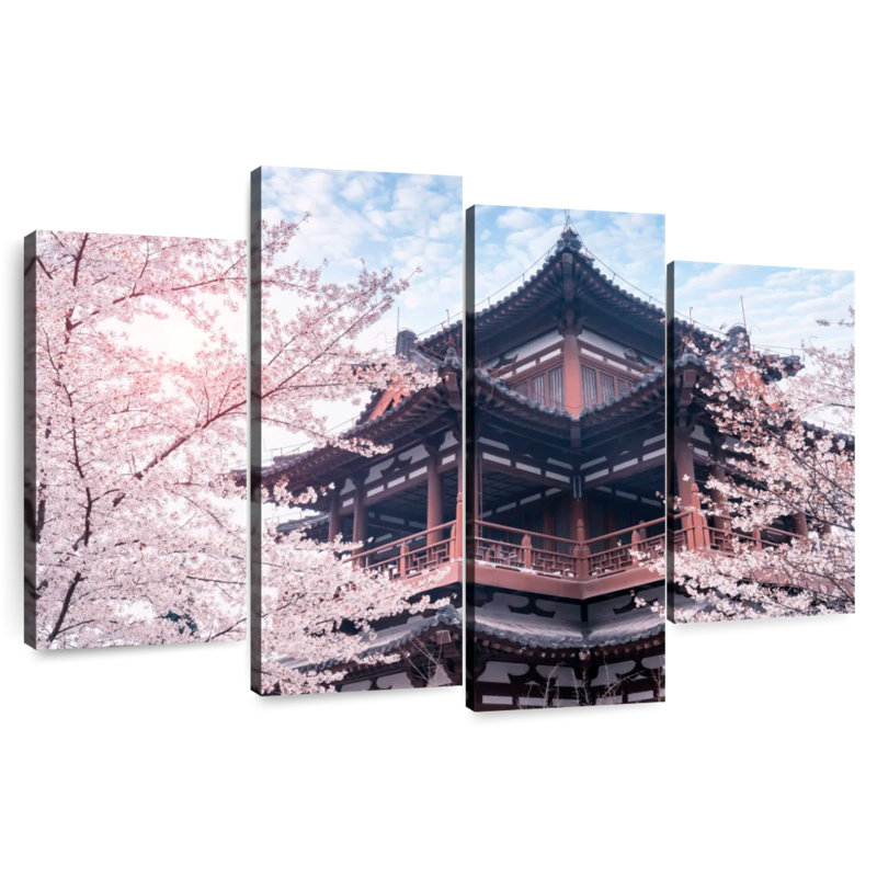 Adella Qinglong Temple Sakura, 27" H x 43" W