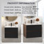 Meuble-lavabo mural 24 po avec lavabo en céramique intégré-578862999