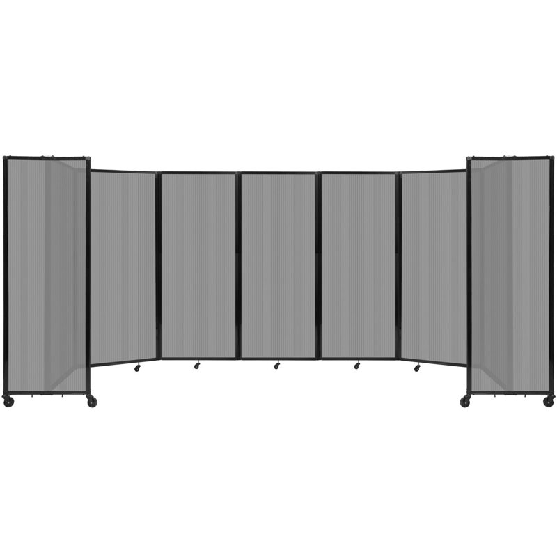 Cloison murale en polycarbonate 360, H 82 po x l 234 po, Gris clair