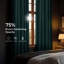 Rideaux obscurcissants en lin synthétique pour chambre et salon Bellino (1 panneau)-1007233941-1007233940
