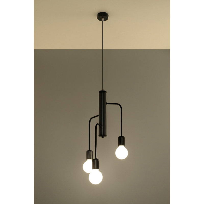 Carlsen 3 - Light Black Cluster Pendant