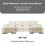Canapé modulaire à assise profonde avec repose-pieds-1592966943