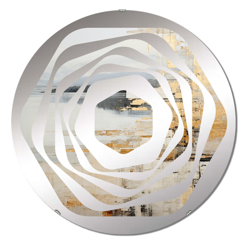 Francys - Miroir décoratif Amorphe, 23,6 po x 23,6 po