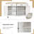 54.3'' Kitchen Island Cart With Solid Wood Top, 4-Door Cabinet, 2 Drawers, Spice & Towel Rack, Locking Wheels, White-1725018594
