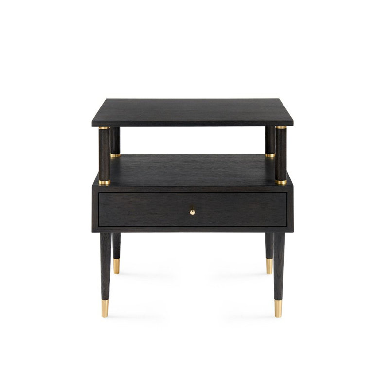 Gabriel Solid Wood End Table, Espresso