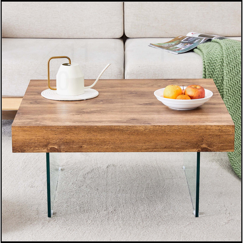 Natural Style Square MDF Coffee Table