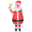  Christmas Santa Claus With 200 Leds Warm White Fabric Decoration Modern