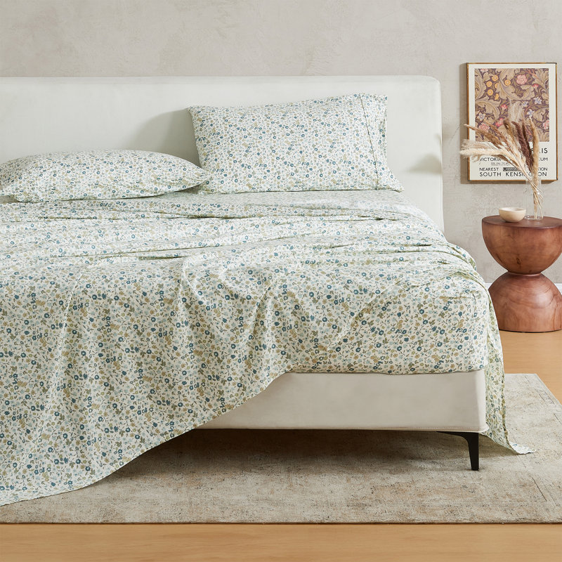 Ensemble de draps en coton et rayonne de bambou, Ensemble de draps pour taille de lit très grand a