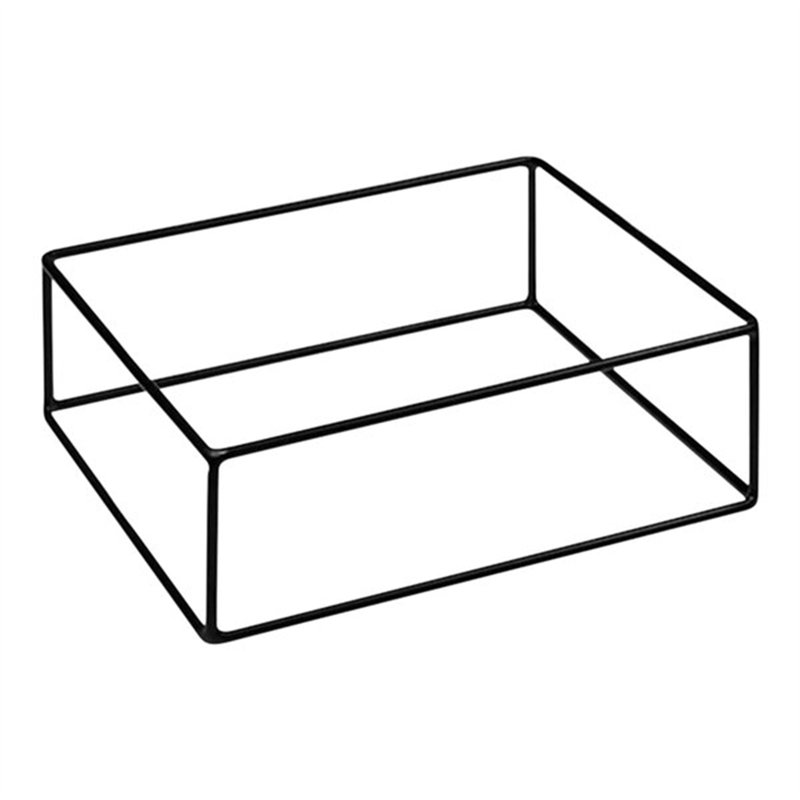 Dalebrook By Bauscherhepp Buffet présentoir rectangulaire en fer noir TB3350 WS-567TB3350, H 2,85 po x l 9,5 po x P 11,4 po