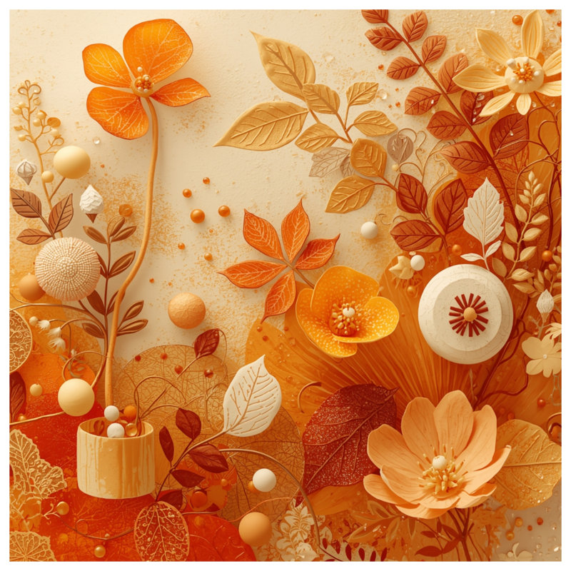 Coussins décoratifs à motif floral d'automne, 14 X 14 pouces