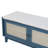 Boho Rattan Entryway Bench With Storage, Cushioned Shoe Bench With Double Doors, Wooden Shoe Organizer Bench For Entryway And Hallway-750174570